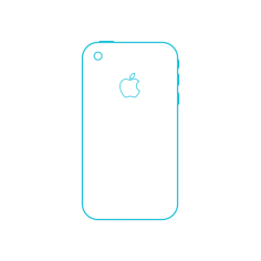Digital Apple Iphones Apple Iphone 3G 2Nd Gen Silhouette Svg Vector, Free Vectors File